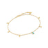 Gold Turquoise Drop Pendant Anklet